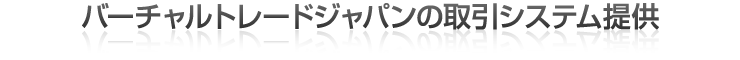 バーチャルトレードジャパンの取引システム提供
